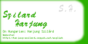 szilard harjung business card